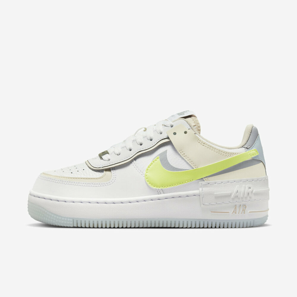 【現貨】Nike Air Force 1 Shadow 空軍1號 22cm 檸檬白/灰影 女款 FB7582-100        22cm