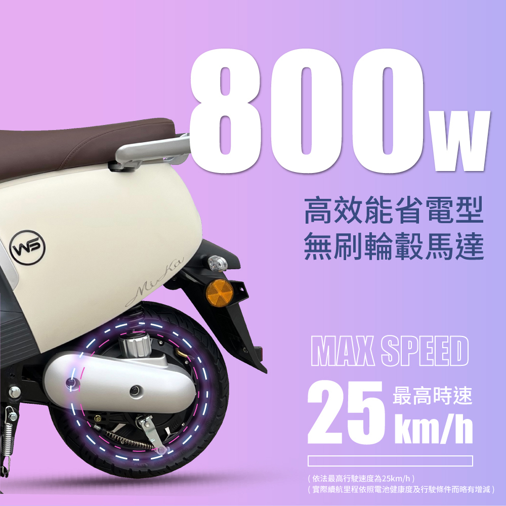 【威勝】TSV66 Mika 米卡 微型電動二輪車（免駕照/合法上路/微電車）