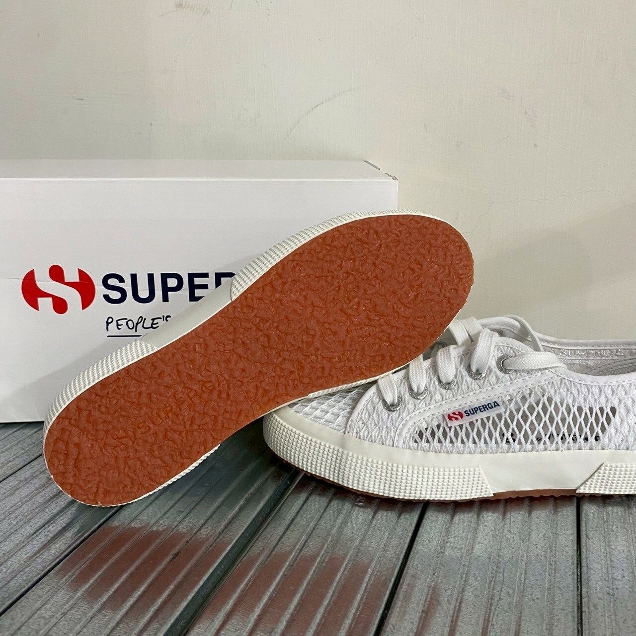 Superga 網眼白 休閒鞋 S2135gw