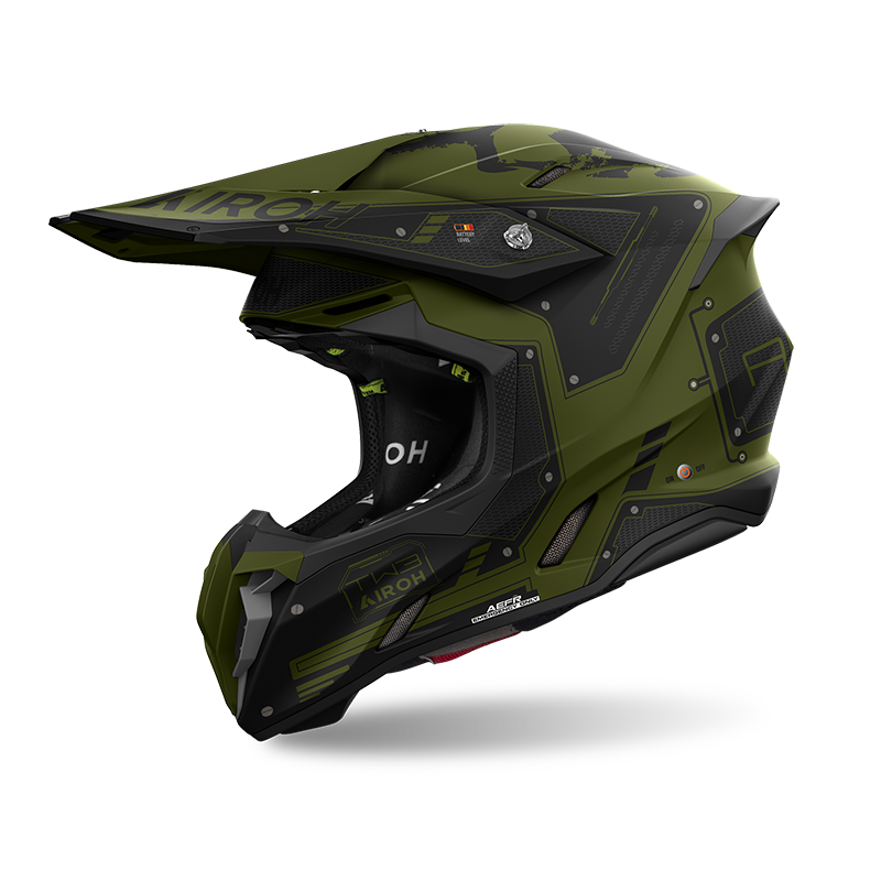 AIROH TWIST 3.0 #5 越野帽 消光黑/軍綠