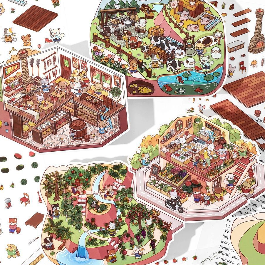 [OPEN TODAY Vol.3] Daily Shop Life Scene Stickers