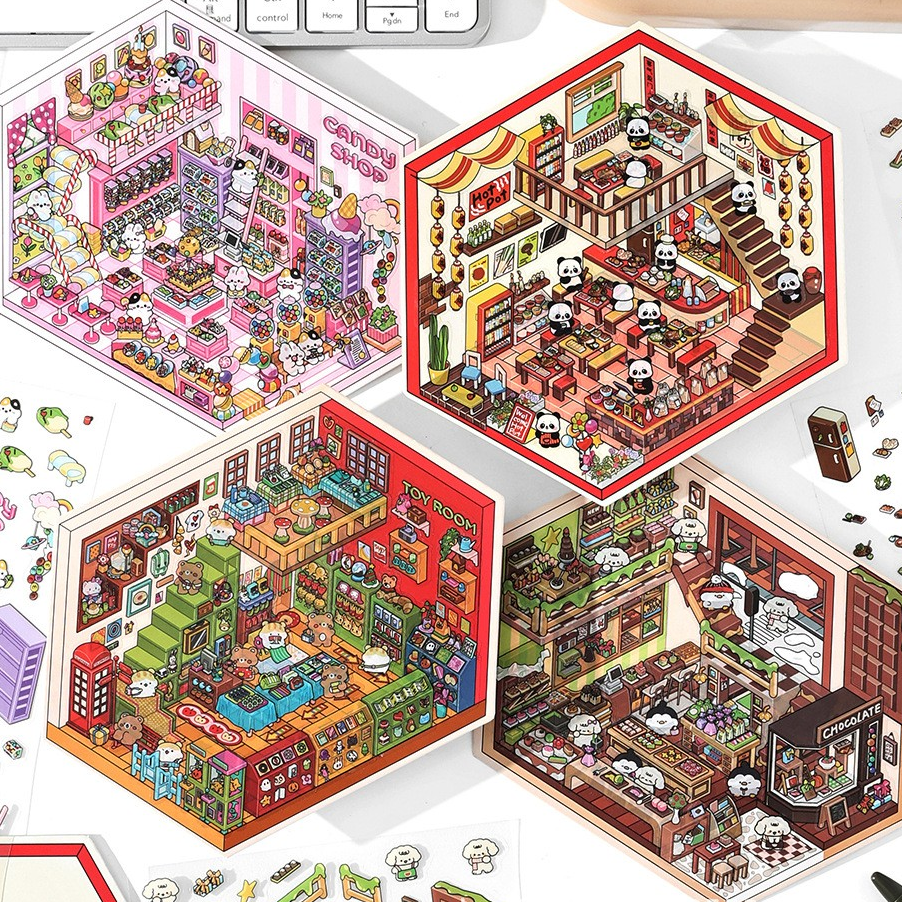 [OPEN TODAY Vol.4] Daily Shop Life Scene Stickers