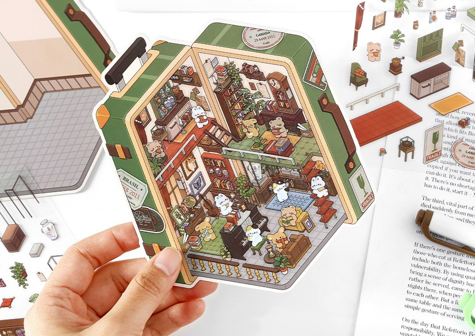 [OPEN TODAY Vol.6] Daily Shop Life Scene Stickers