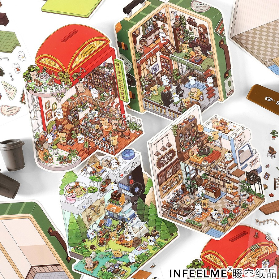 [OPEN TODAY Vol.6] Daily Shop Life Scene Stickers