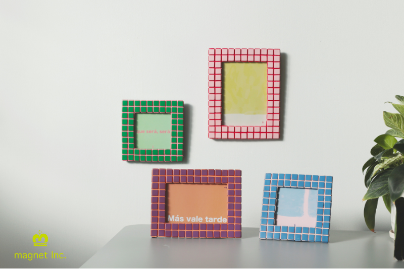 日本 magnet MEX 瓷磚相框【03 BLU】