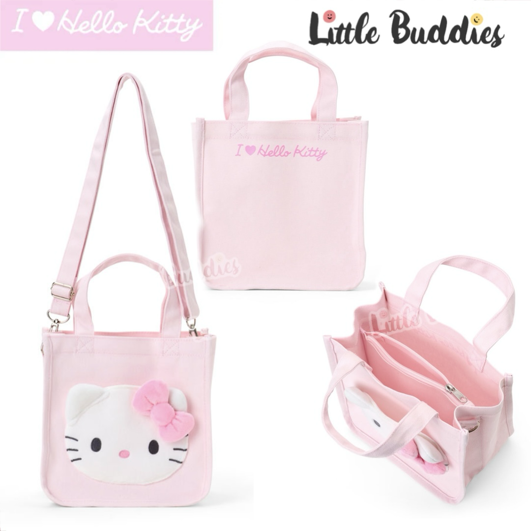 日本 Sanrio I Love Hello Kitty 系列 - 斜揹手提袋兩用袋