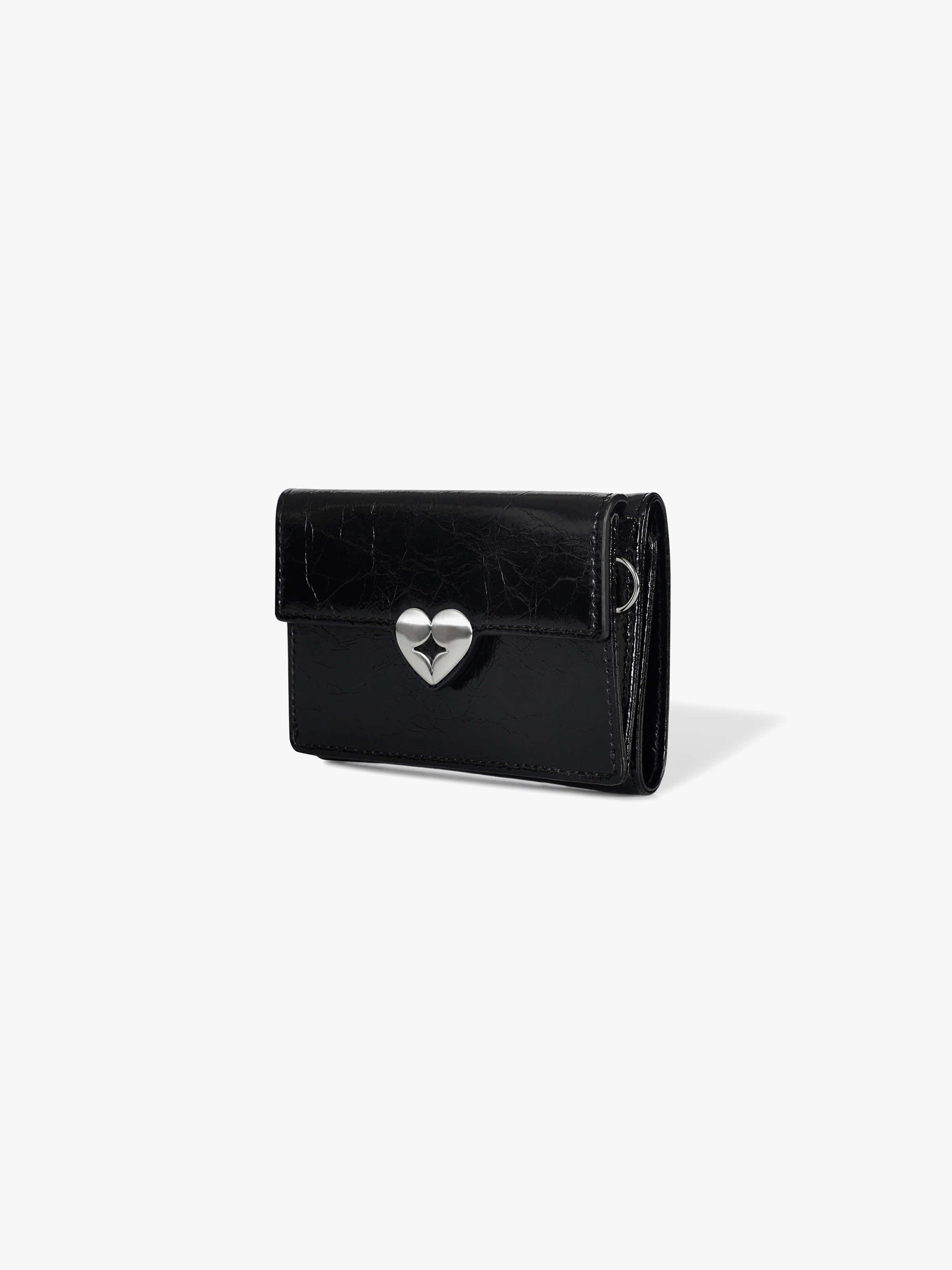 fennec - HEARTY TRIPLE WALLET (BLACK)