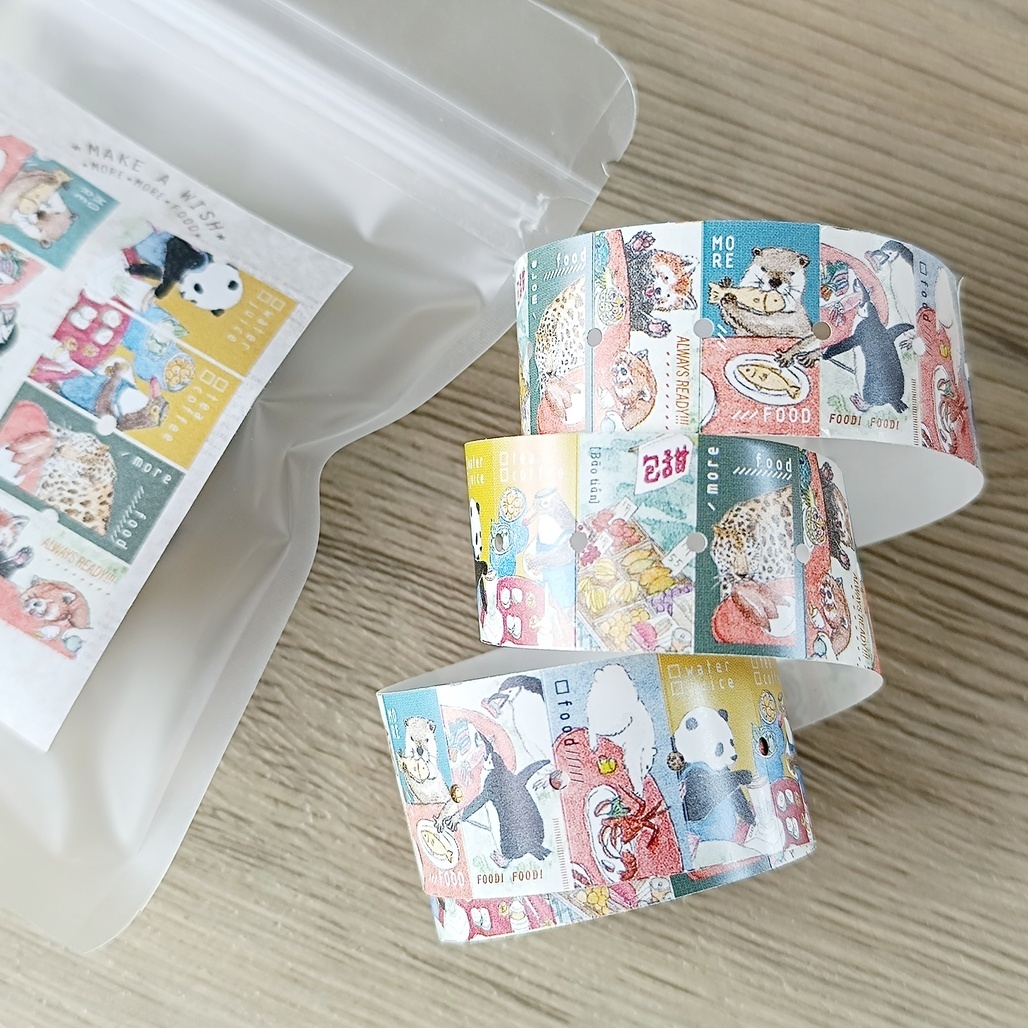 竹工凡花．More Food 2.0 標籤機貼紙膠帶 <整捲/分裝>