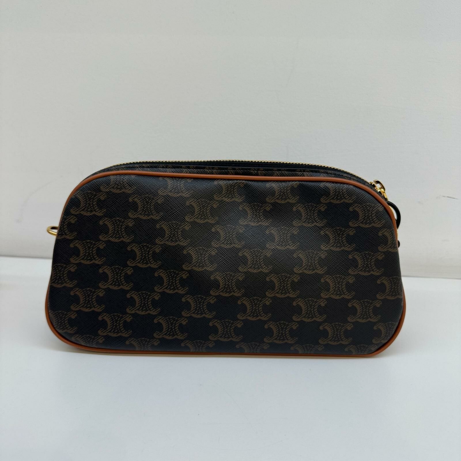 Celine triomphe multi chain crossbody bag 115122BZJ.04LU Tan