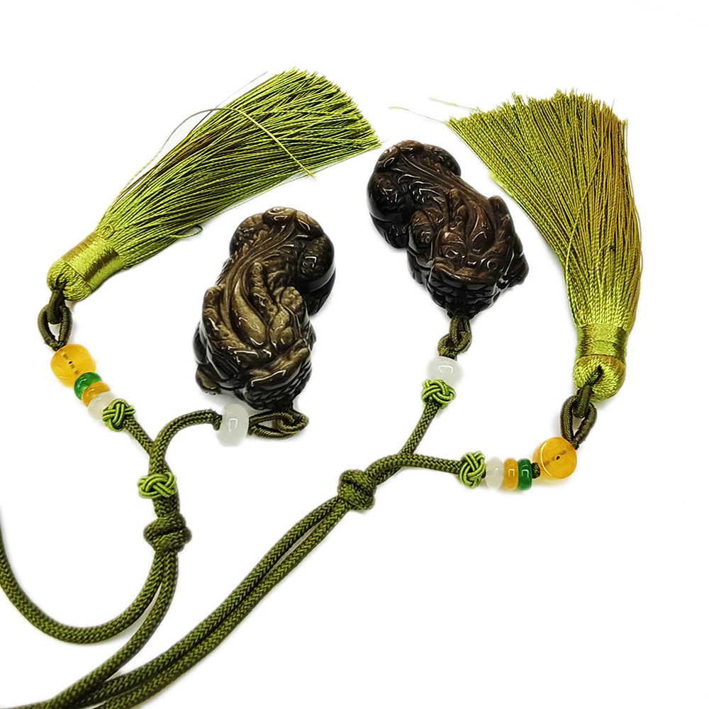 貔貅{頂級金黑曜岩}招財掛飾【十方】135787