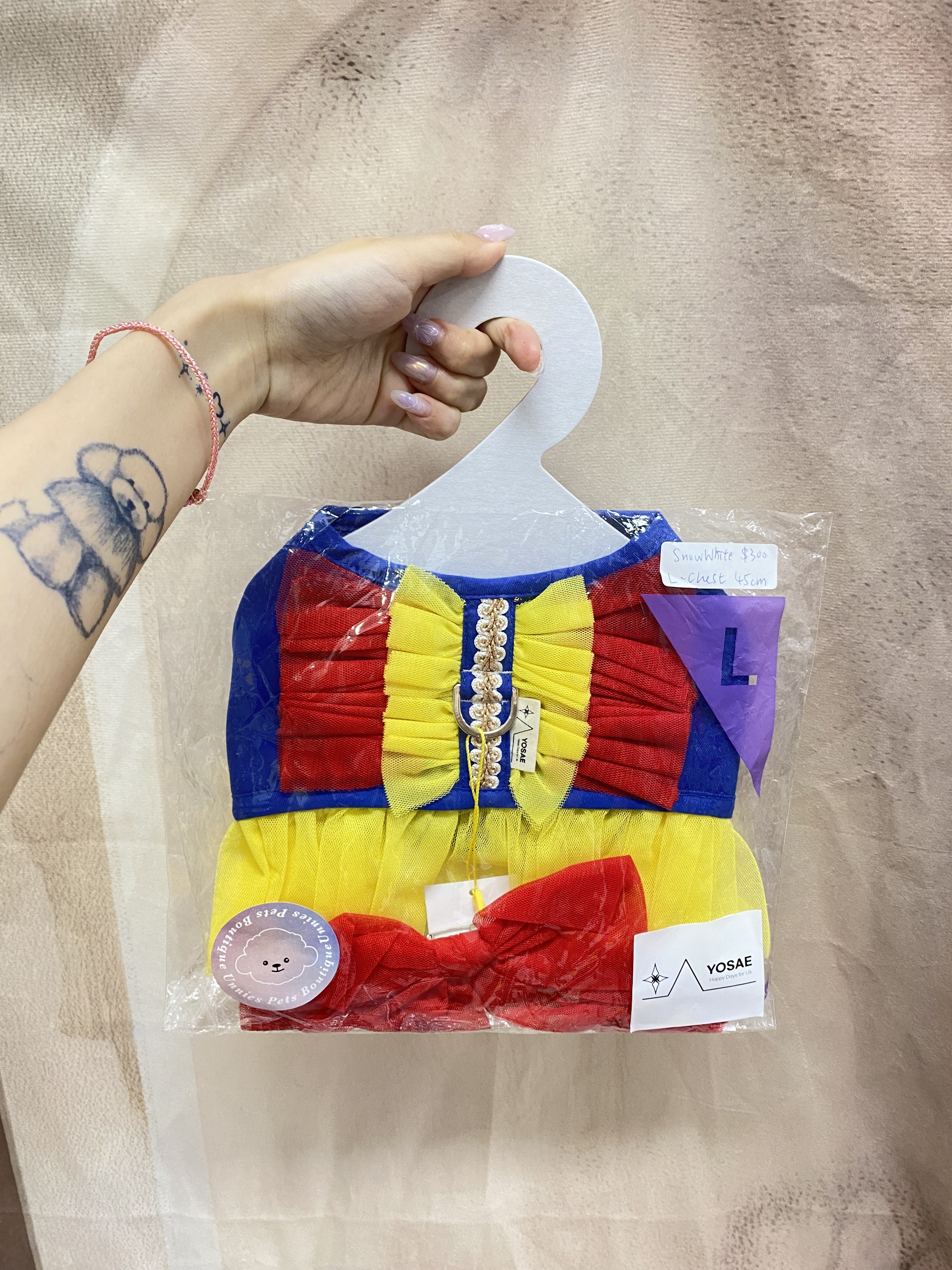 SnowWhiteHarness Chest45cm