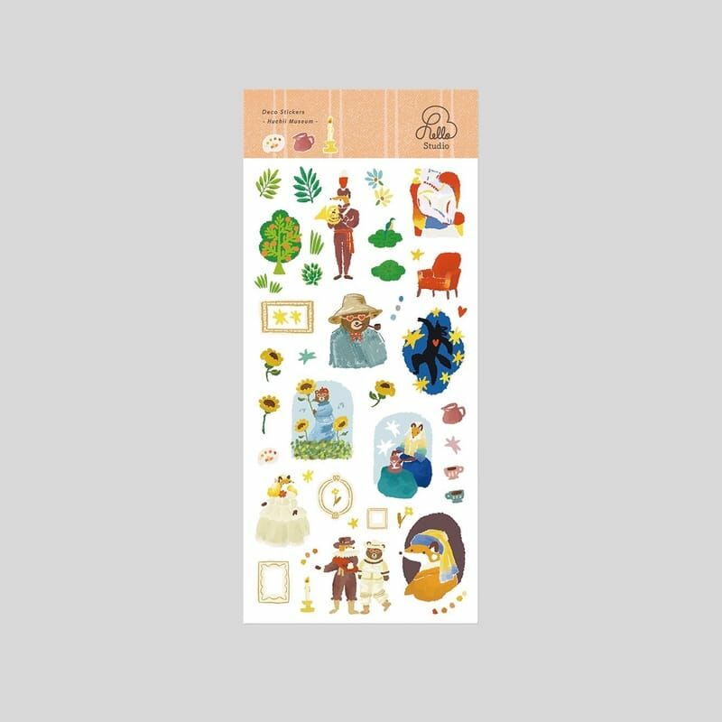 狐吉博物館 和紙割型貼紙｜你好工作室 Reiko