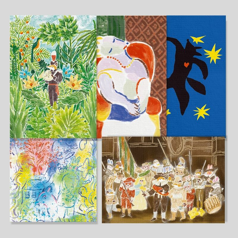 狐吉博物館 插畫明信片｜你好工作室 Reiko