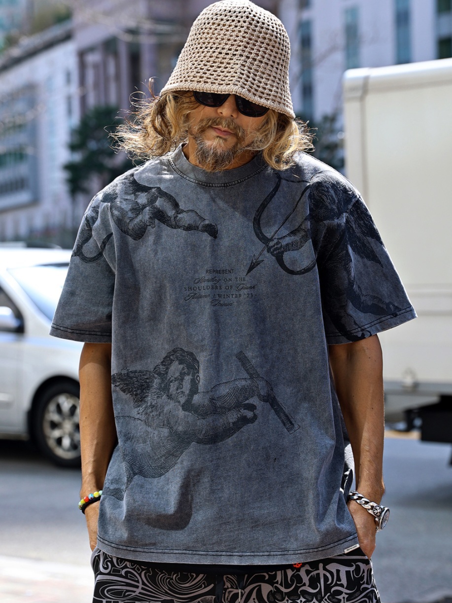 丘比特印花短袖T卹