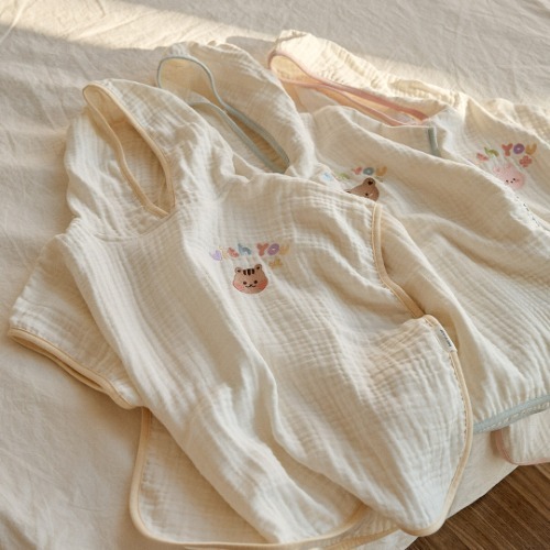 DOT With You幸運四葉草系列-多用途莫代爾沐浴浴袍