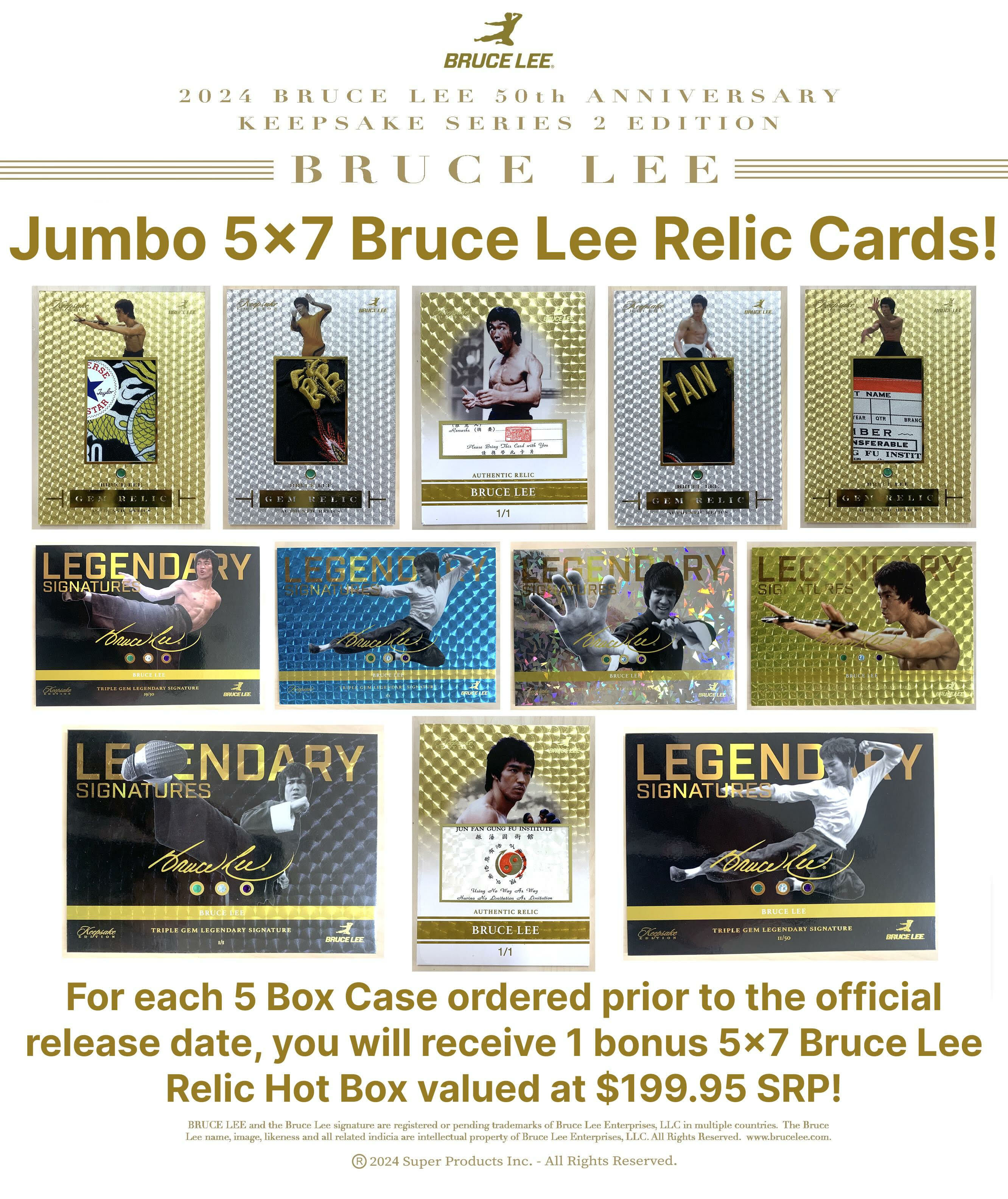 Bruce Lee 李小龍Keepsake 50th Anniversary Series 2