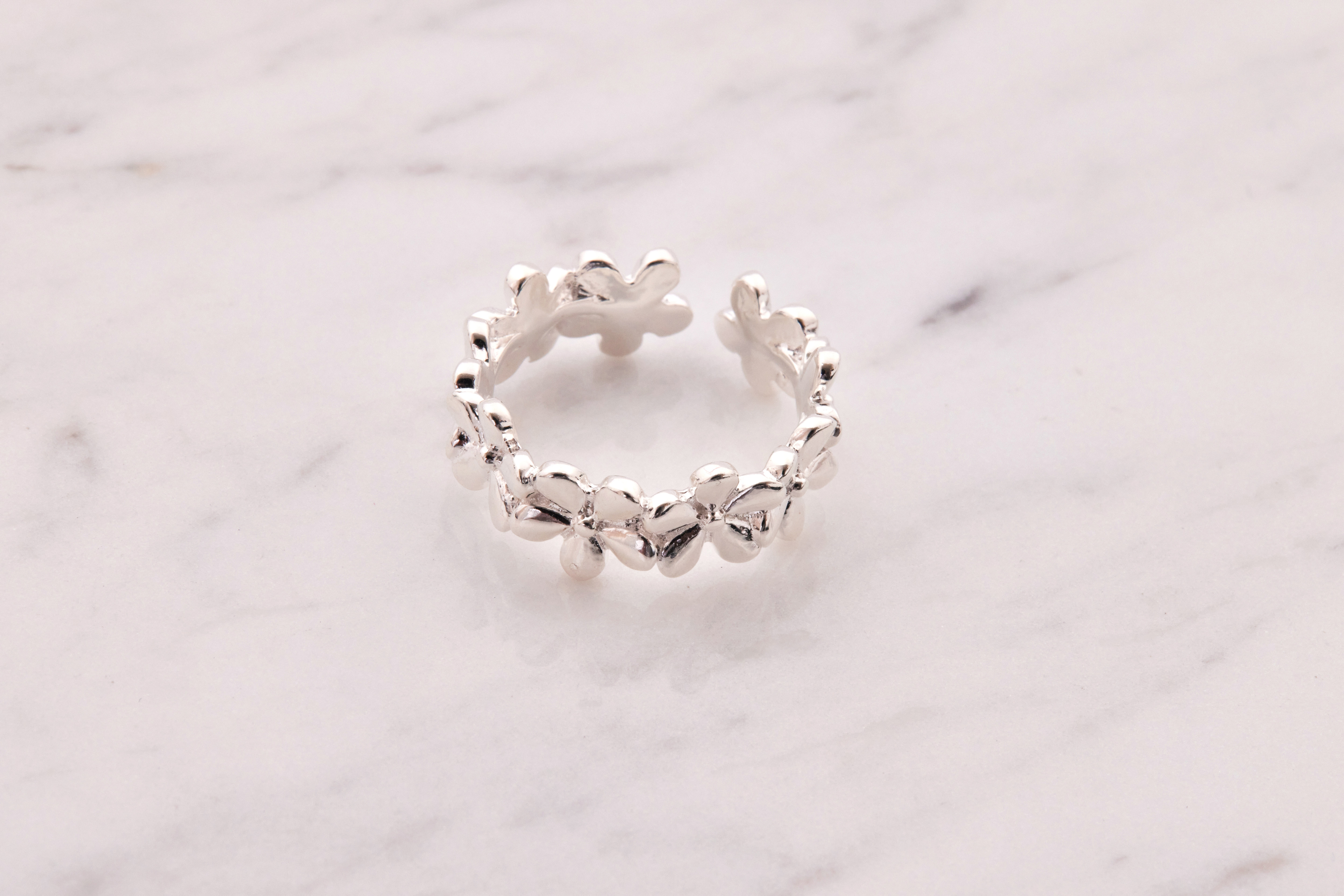 R1091  |  純銀小花戒指