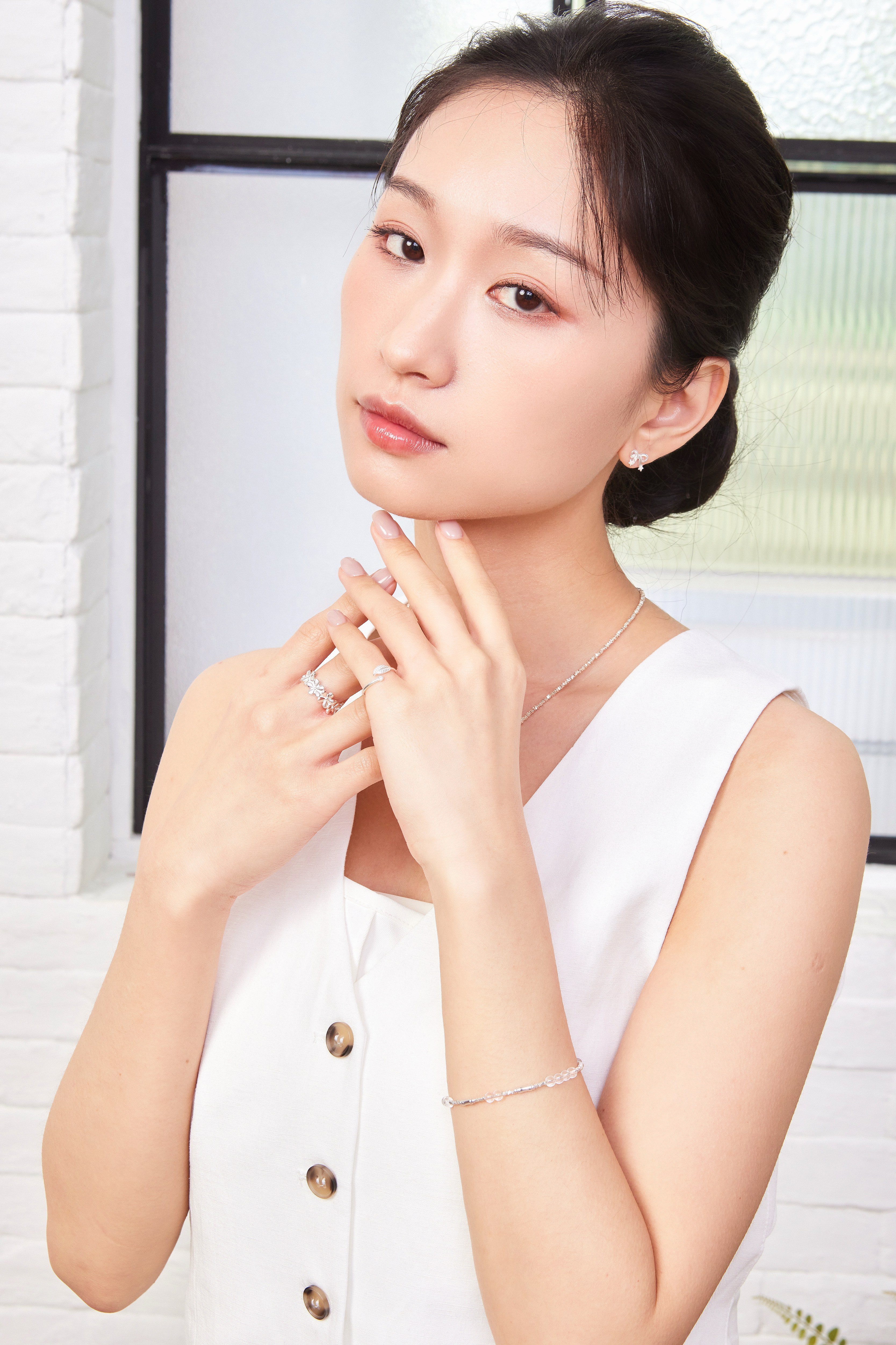 R1091  |  純銀小花戒指