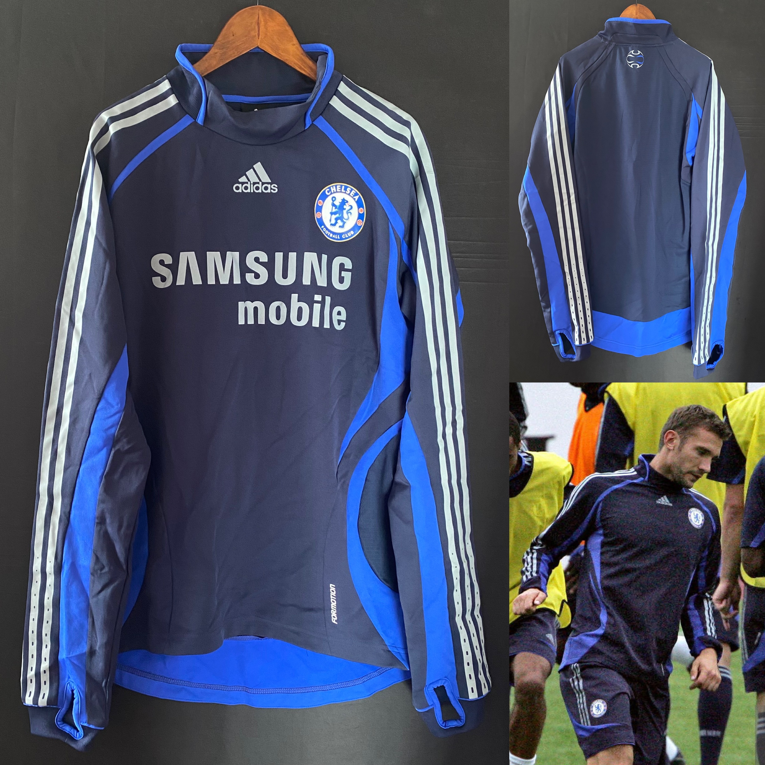 (Player Issue) Chelsea 2006-2007 Adidas L/S Player Issue Training Shirt