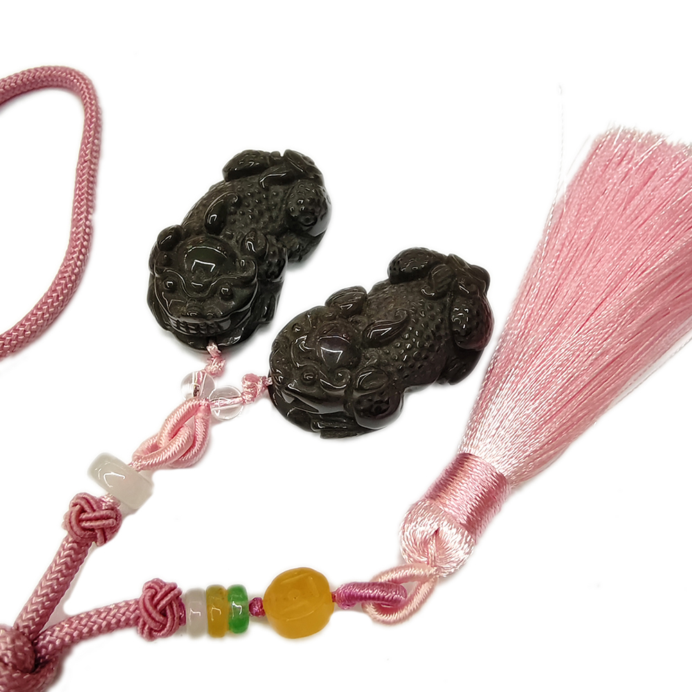 招財貔貅{彩虹黑曜岩}掛飾【十方】136535