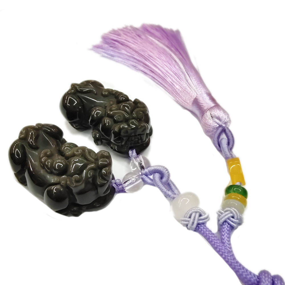 貔貅{彩虹黑曜岩}吉祥掛飾【十方】134077