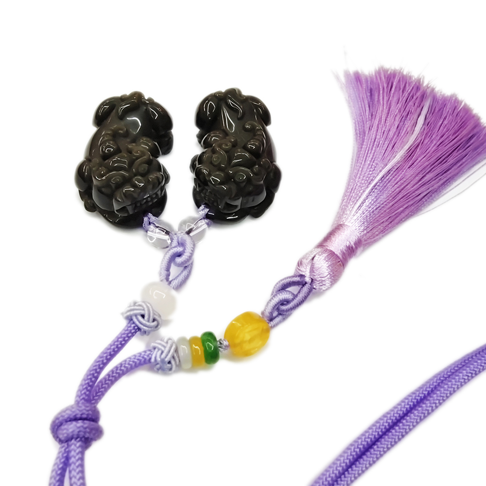 貔貅{彩虹黑曜岩}吉祥掛飾【十方】134077