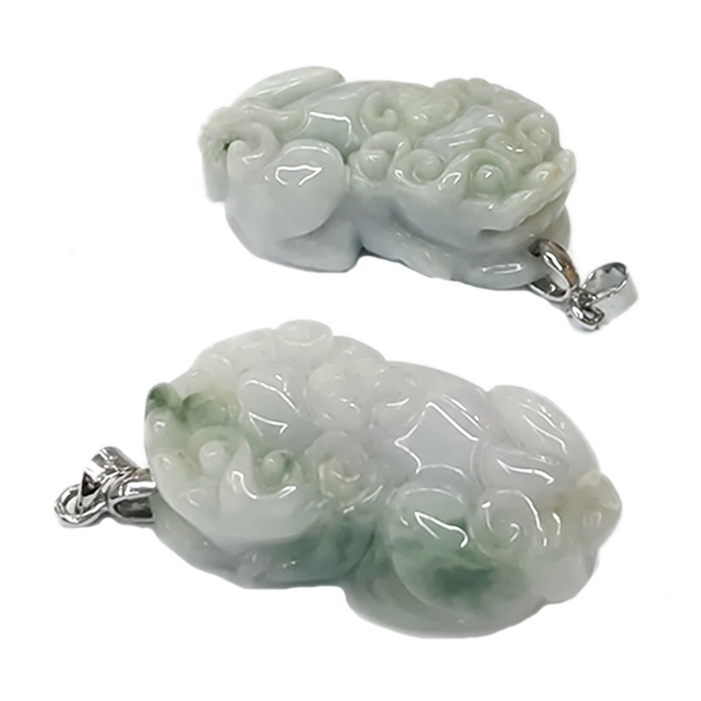 貔貅(緬甸玉)墜飾1對【十方】136904