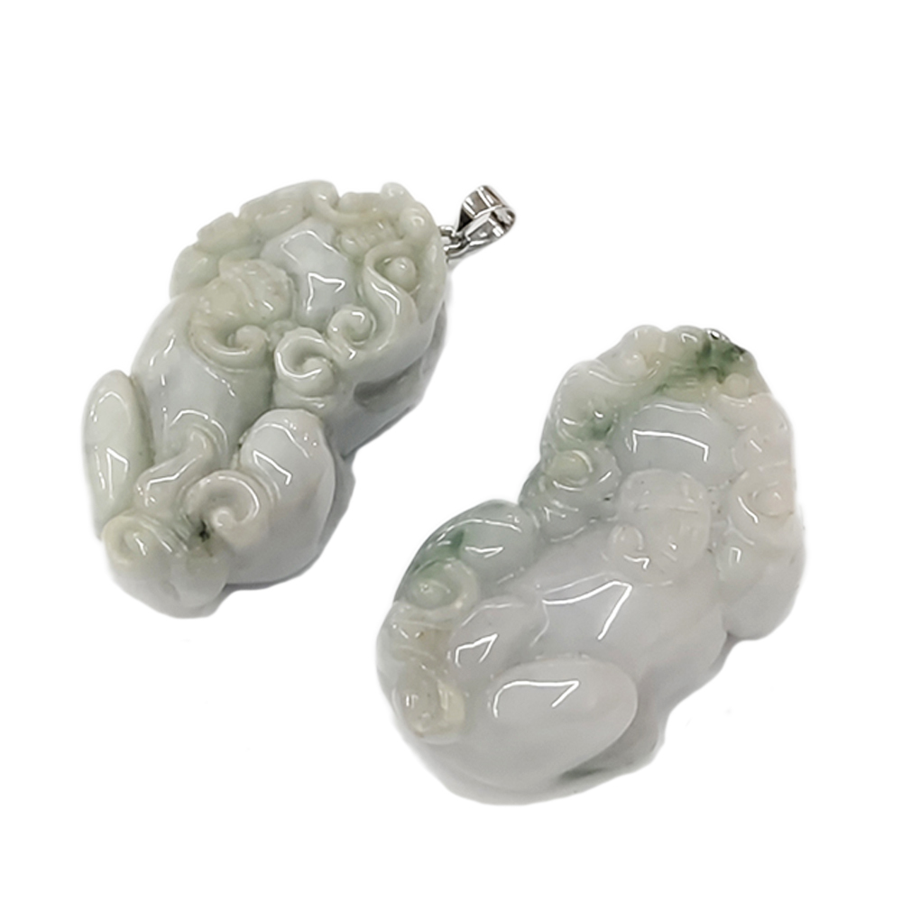 貔貅(緬甸玉)墜飾1對【十方】136904