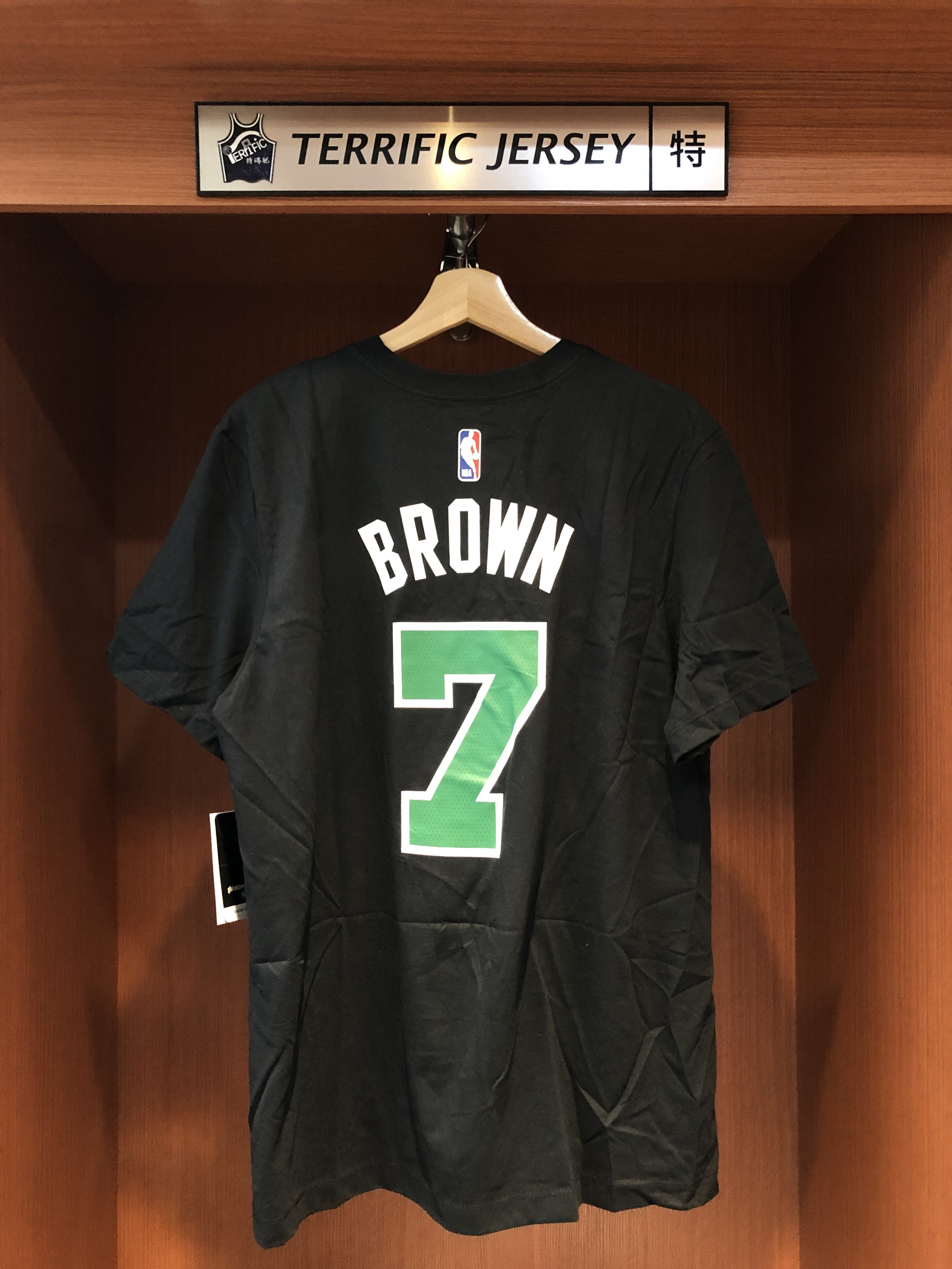 NBA短袖 Jaylen Brown 波士頓賽爾提克黑綠 Statement Jordan Player Name Tee 棉質短袖 全新