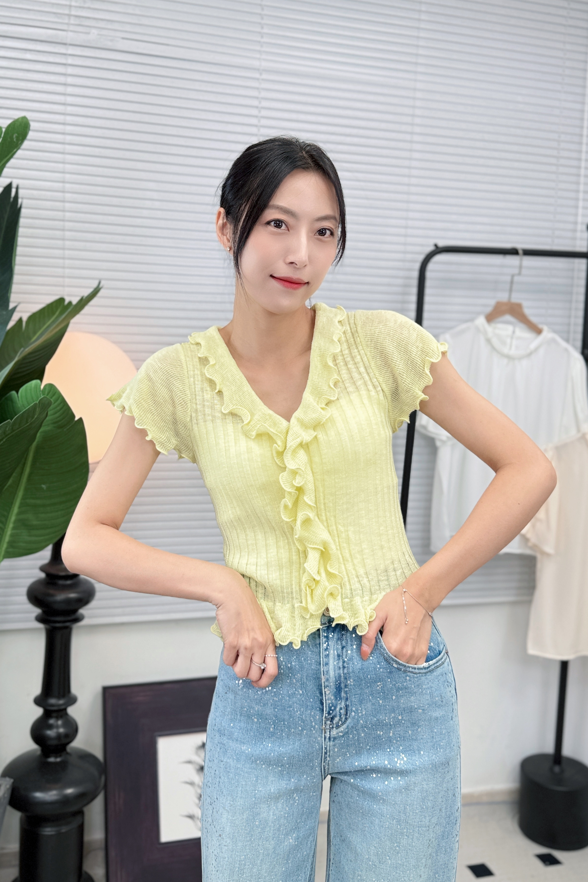 TOP#7199 🤍多巴安淡彩卷卷top