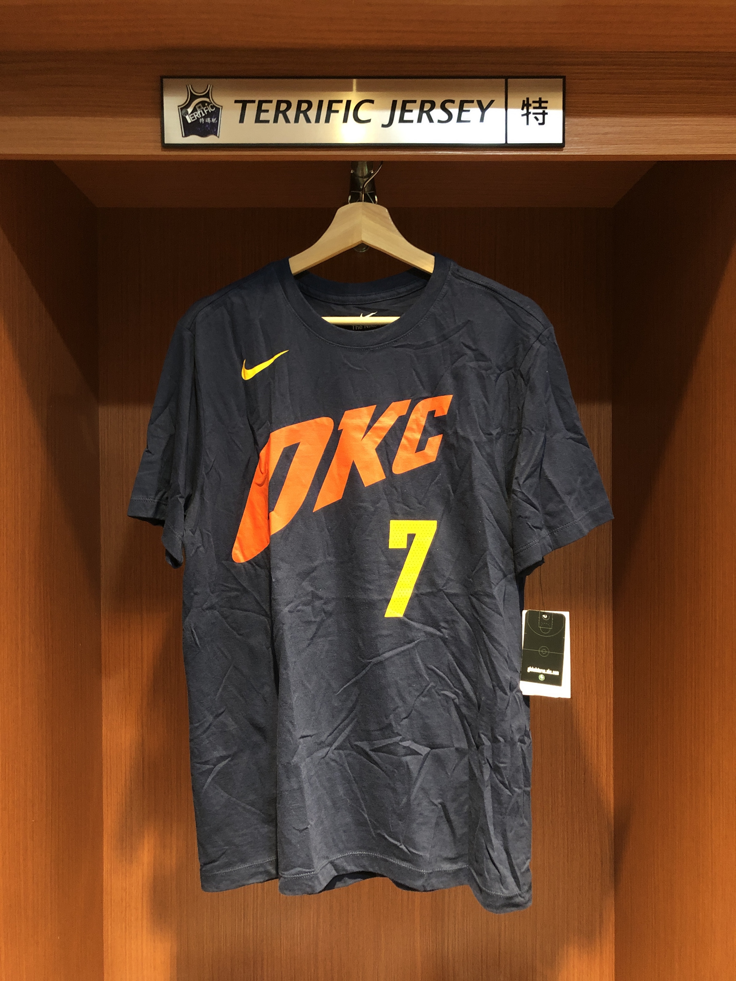 NBA短袖 Chet Holmgren 奧克拉荷馬雷霆城市 City Nike Player Name Tee 棉質 短袖 全新