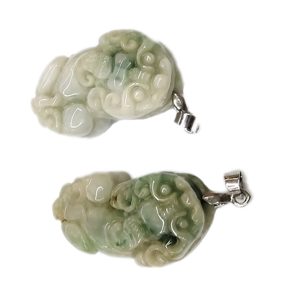貔貅(緬甸玉)墜飾1對【十方】136905