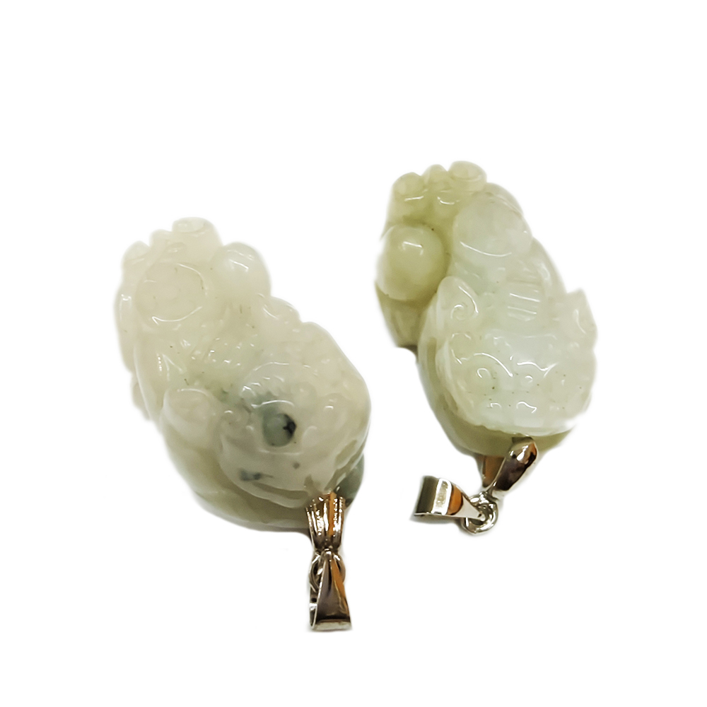 貔貅(緬甸玉)墜飾1對【十方】136901