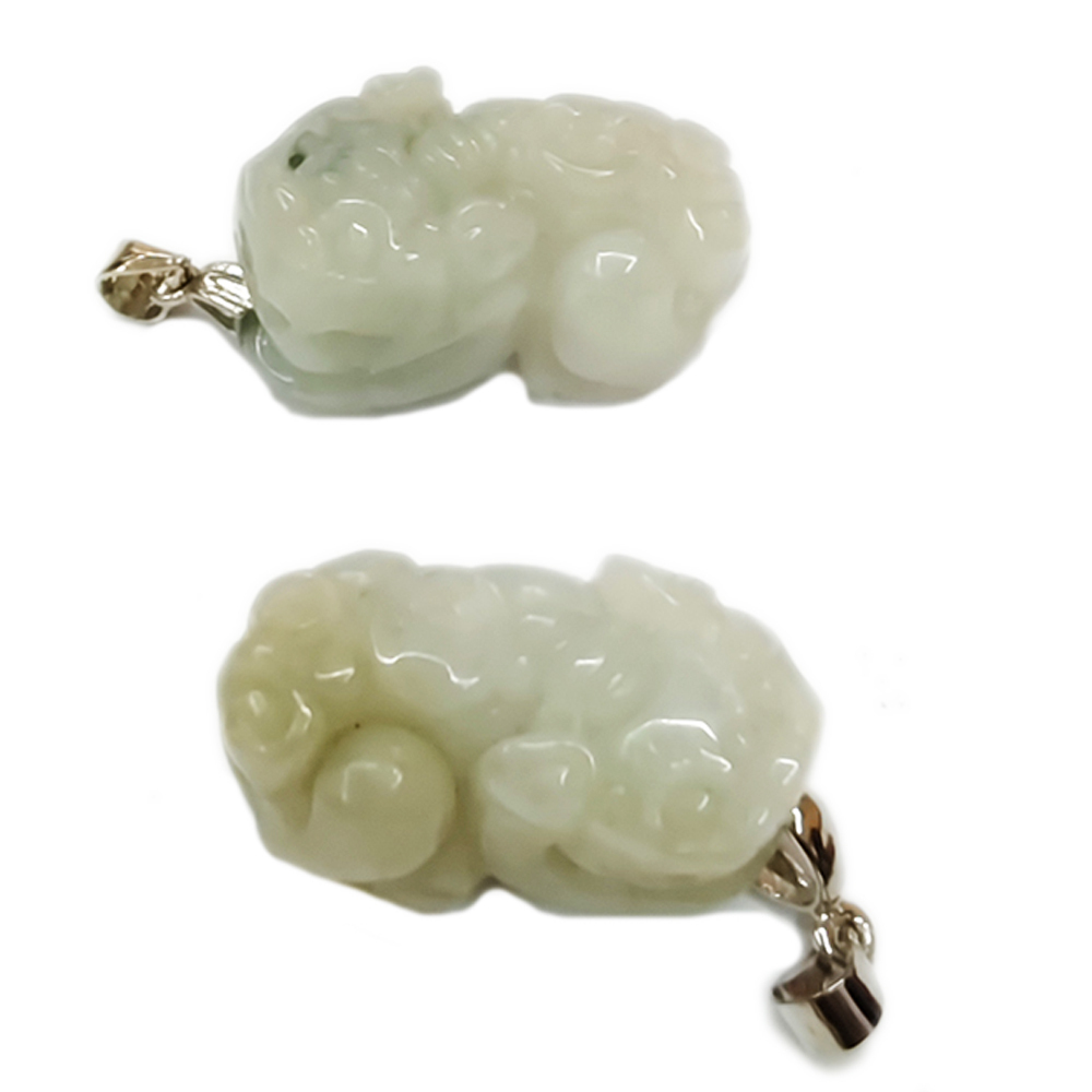 貔貅(緬甸玉)墜飾1對【十方】136902