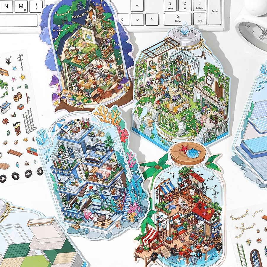 [OPEN TODAY Vol.9] Daily Shop Life Scene Stickers