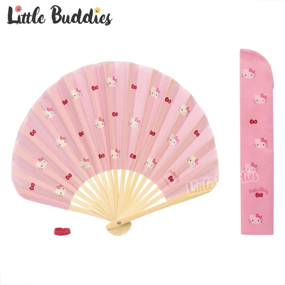 日本 Sanrio 夏日外出系列 - 手搖摺扇連收納袋