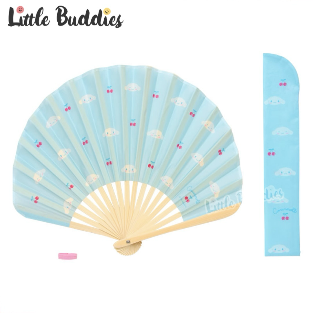 日本 Sanrio 夏日外出系列 - 手搖摺扇連收納袋