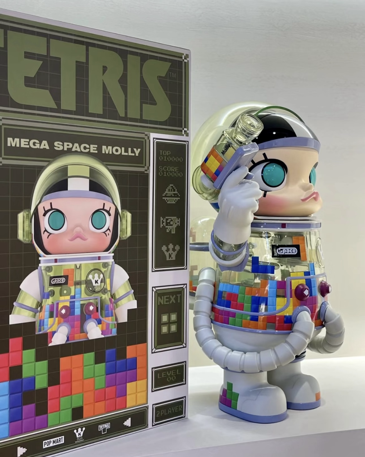 <官方正版>POPMART 泡泡瑪特 MEGA SPACE MOLLY 俄羅斯方塊 400%