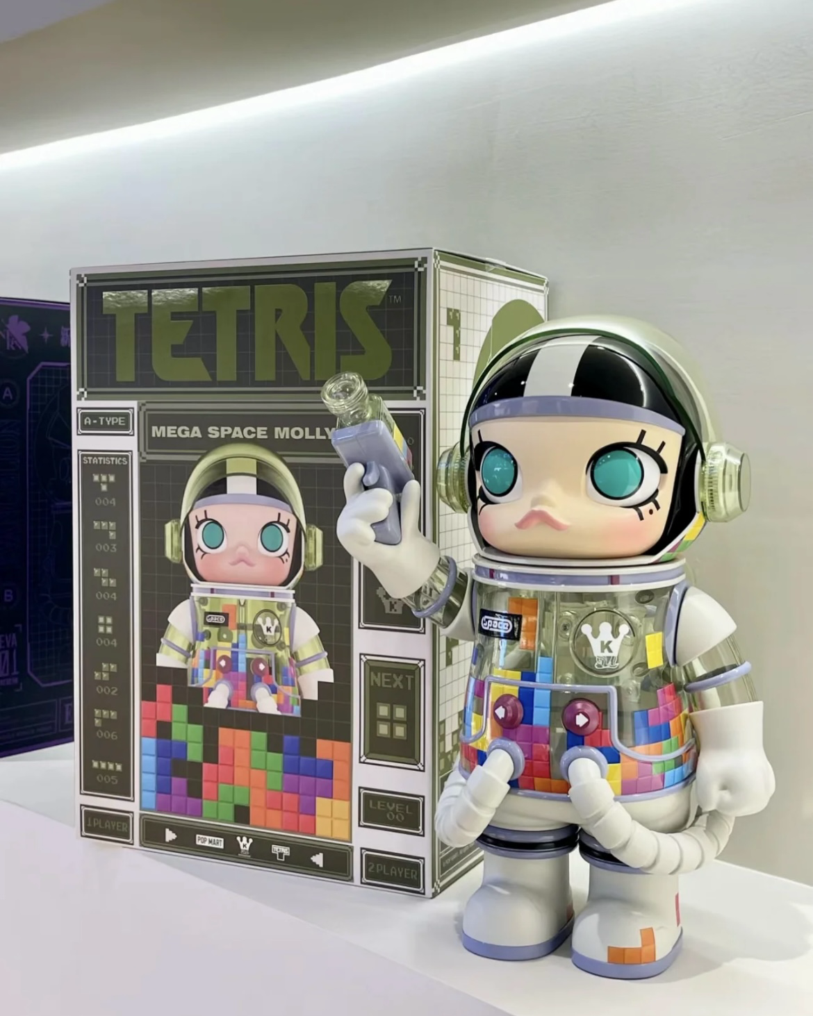 <官方正版>POPMART 泡泡瑪特 MEGA SPACE MOLLY 俄羅斯方塊 400%