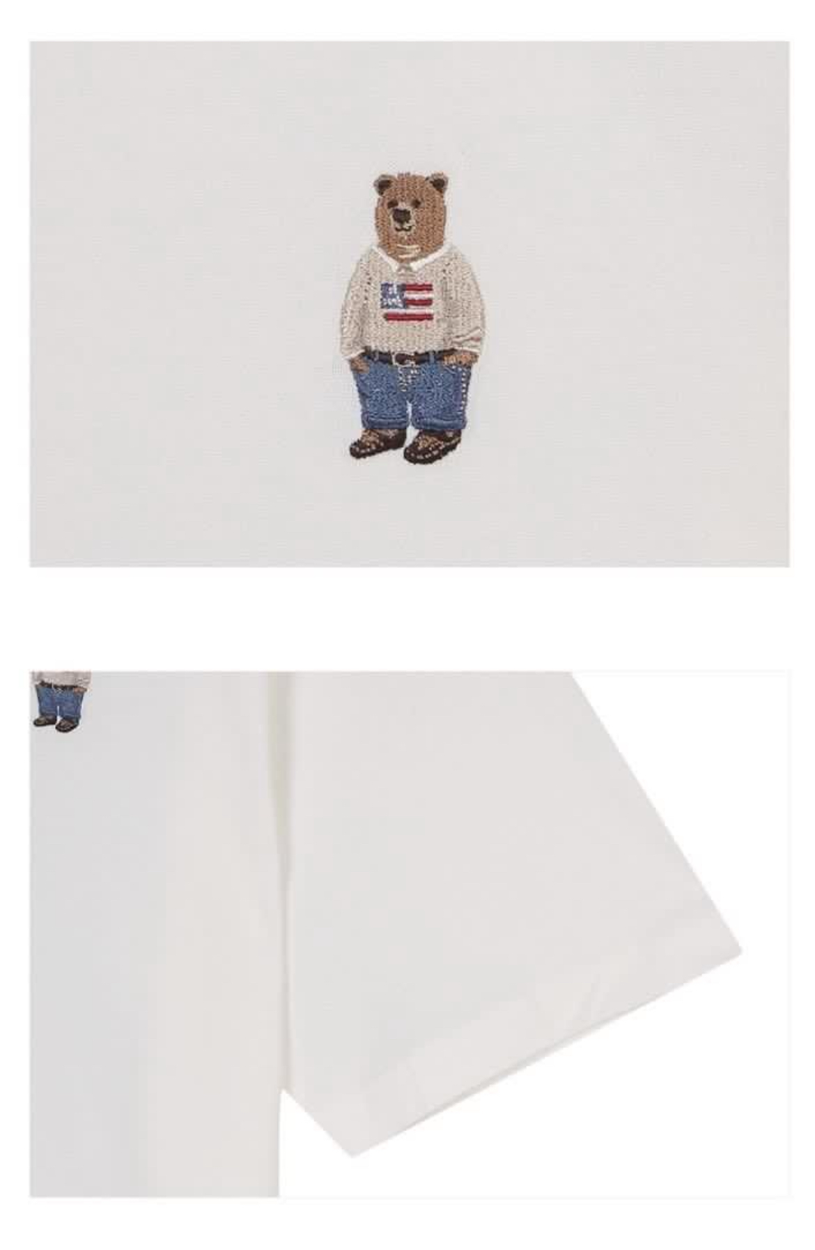 (現貨) whoau - bear tshirt (beige)