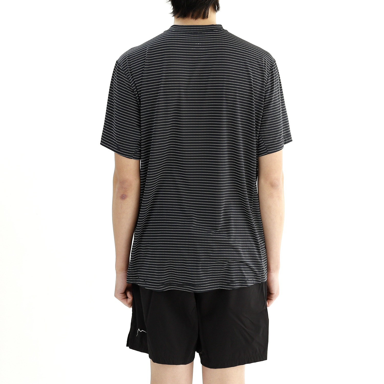 【CAYL】 stripe pocket short sleeve / black CAYL STRIPE POCKET SHORT SLEEVE 條紋口袋短袖上衣25SS