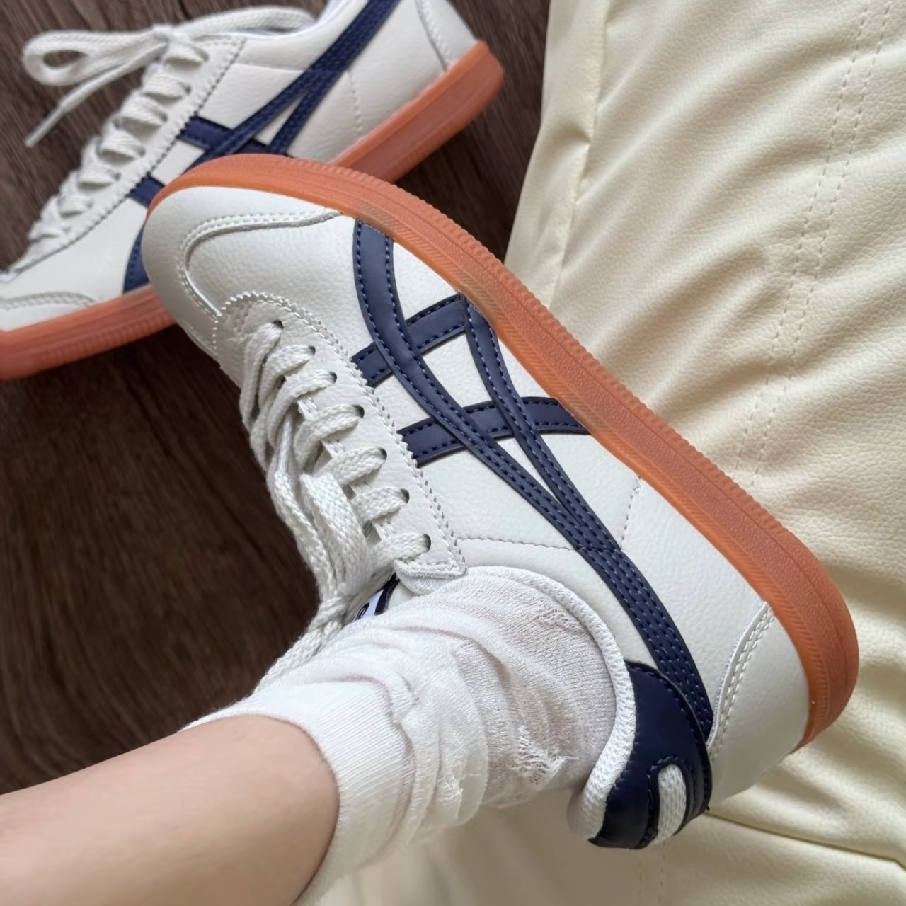 ONITSUKA TIGER TOKUTEN 灰藍 米白 鬼塚虎 中性 男女 休閒鞋 1183B938-020