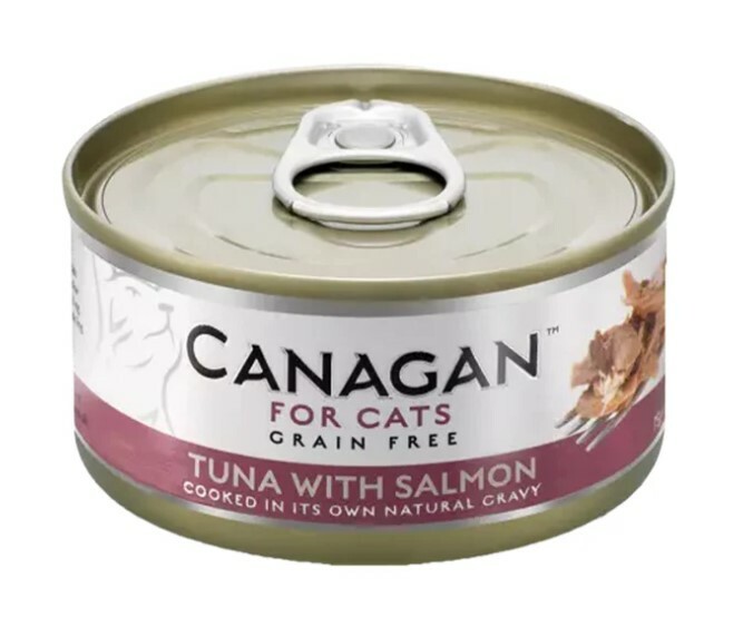 Canagan 原之選 貓咪主食罐 – 吞拿魚伴三文魚配方75g (原pack12罐)