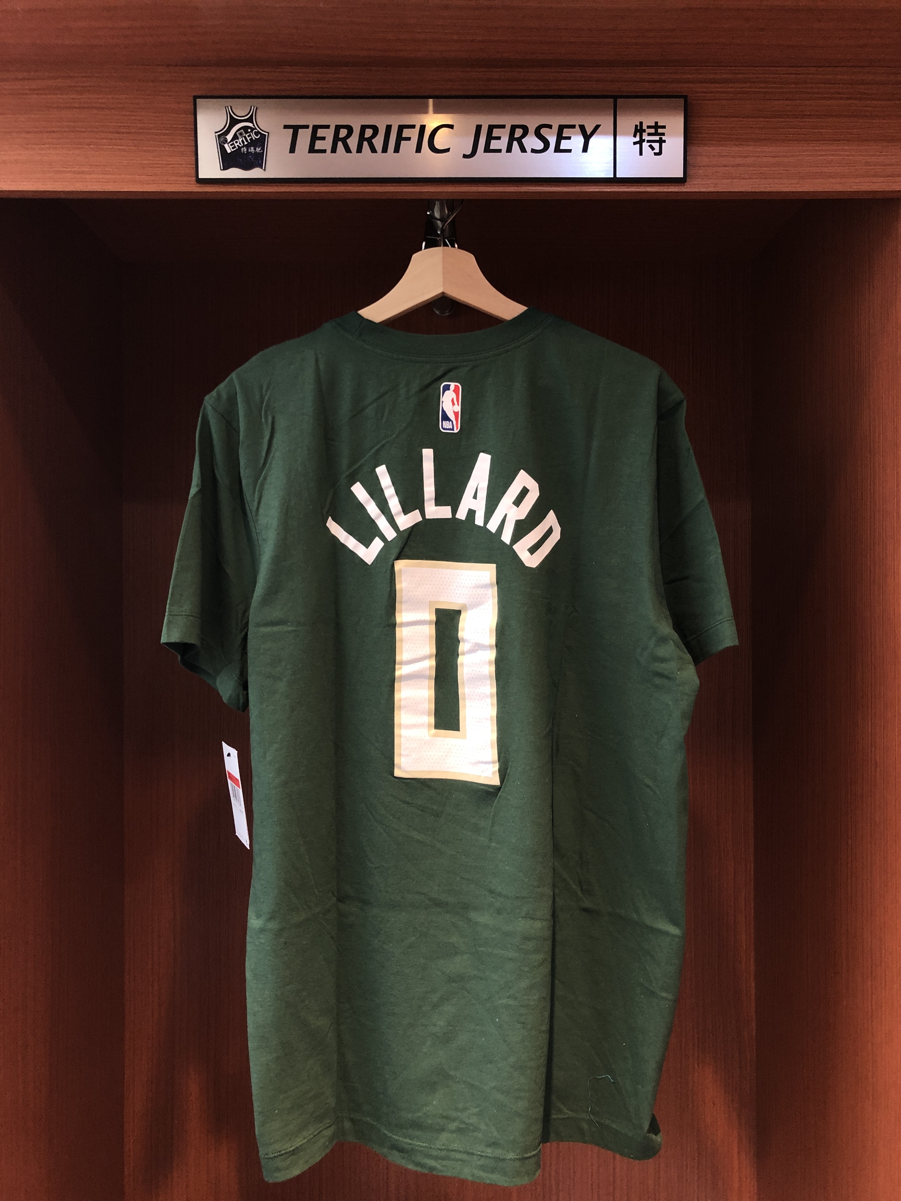 NBA短袖 Damian Lillard 密爾瓦基公鹿綠 Icon Nike Player Name Tee 棉質 短袖 全新
