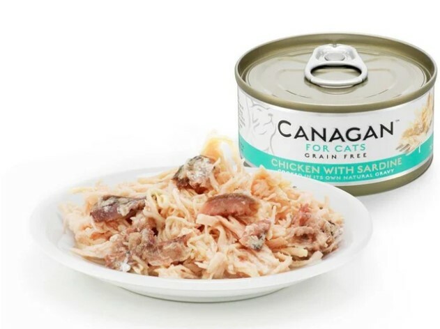 Canagan 原之選 貓咪主食罐 – 雞肉配沙甸魚配方75g (原pack12罐)