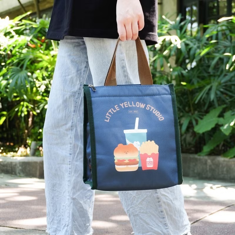 小黃間｜保溫保冷便當袋｜外送速食熊