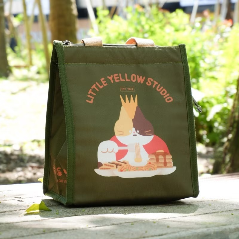 小黃間｜保溫保冷便當袋｜國王早餐貓