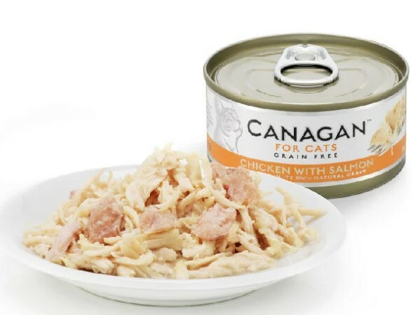 Canagan 原之選 貓咪主食罐 – 雞肉配三文魚配方75g (原pack12罐)