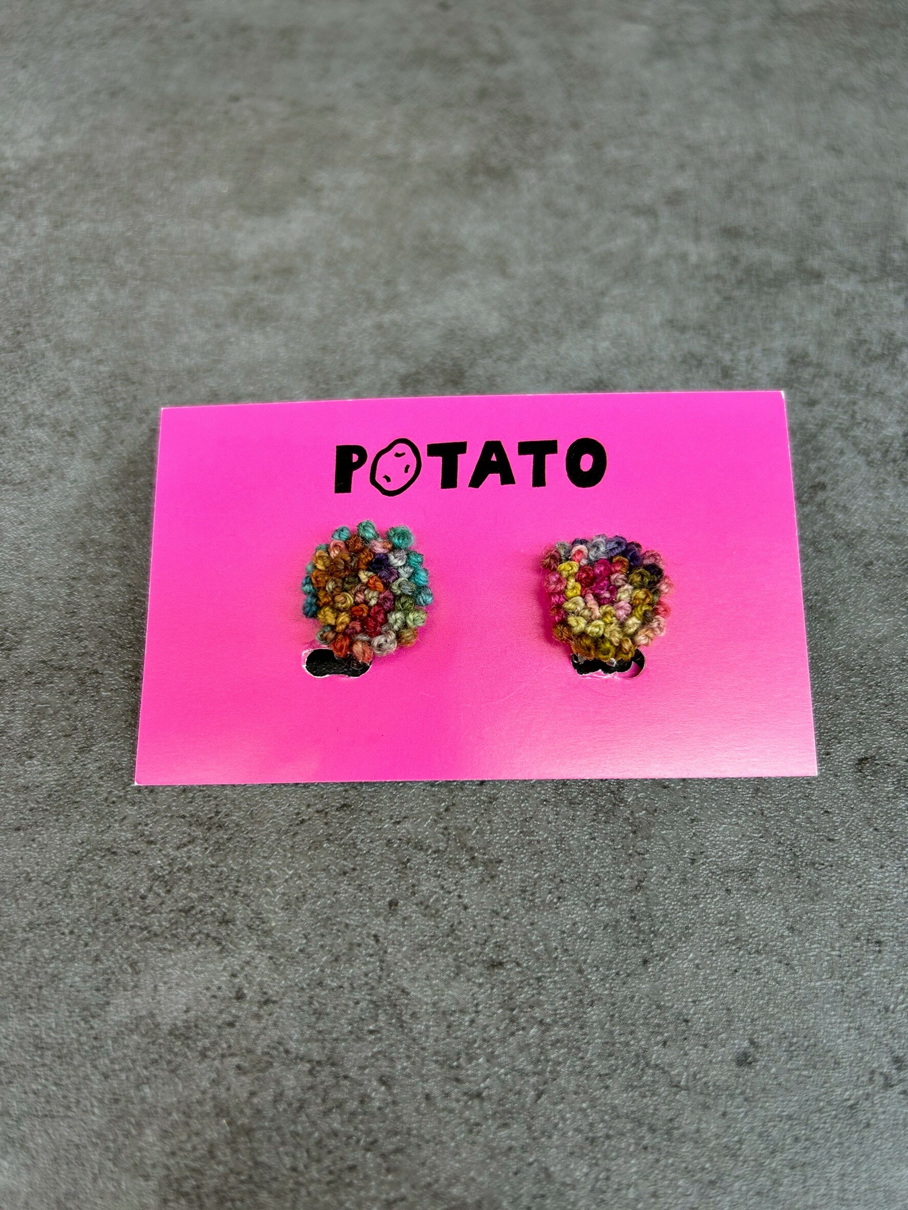 [POTATO] 點點繡粒耳夾 (PT008)