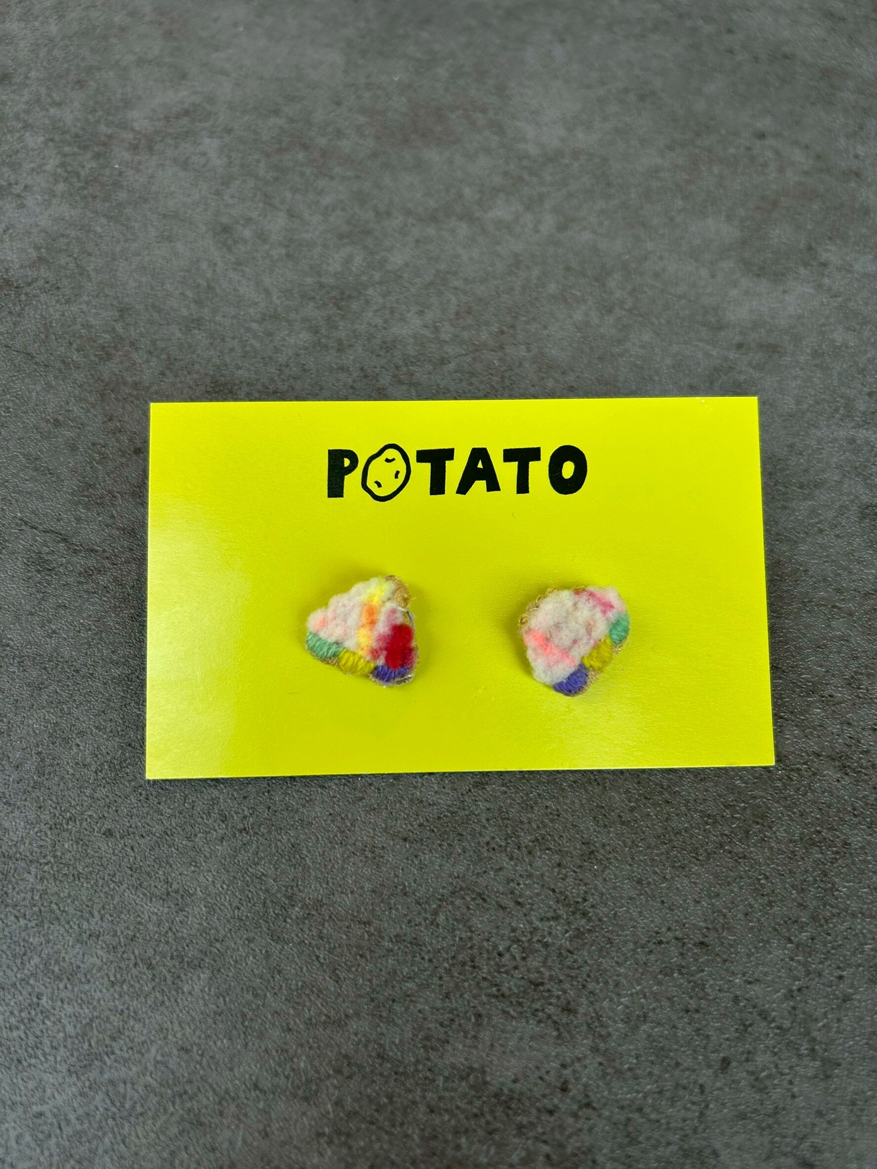 [POTATO] 澎澎粉紅耳針 (PT009)